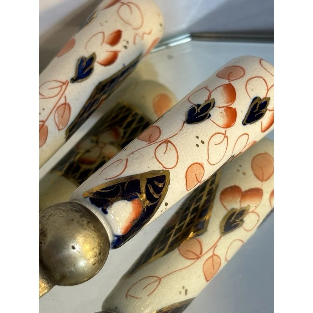 Slack & Barlow Serving Spoon And Fork Imari-Style